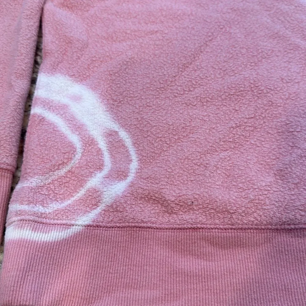 Justice Pink and White tie dye Patterned Kids Sweatshirt